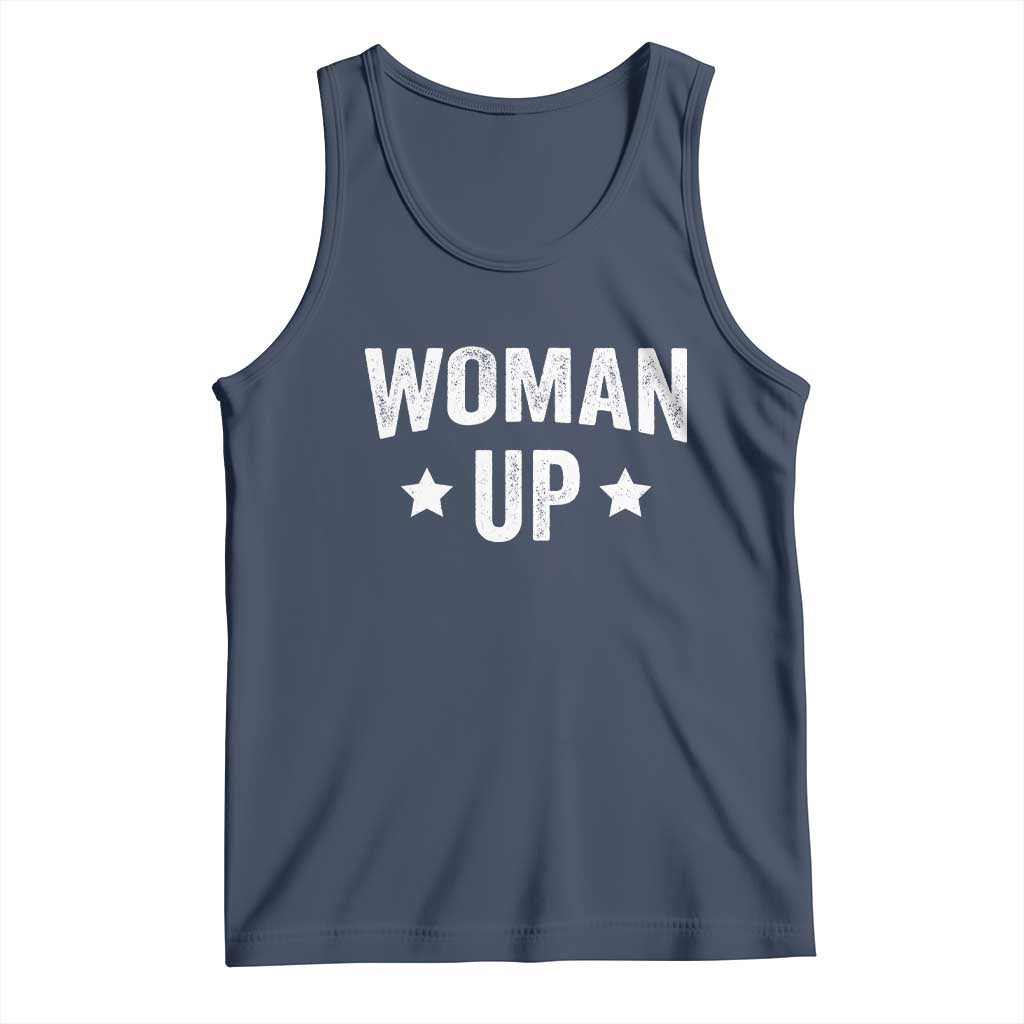 Woman Up Tank Top Fitness Gym Workout Feminist - Wonder Print Shop
