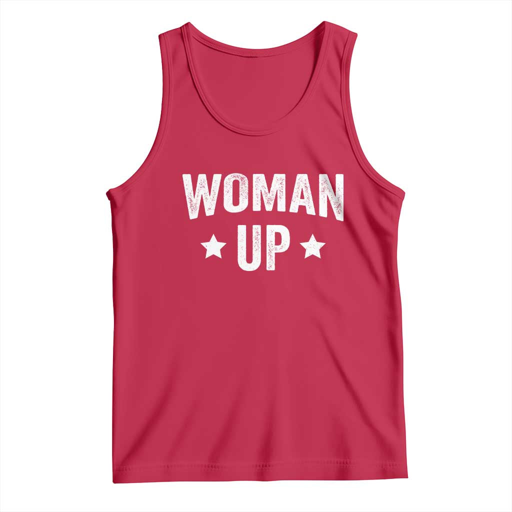 Woman Up Tank Top Fitness Gym Workout Feminist - Wonder Print Shop