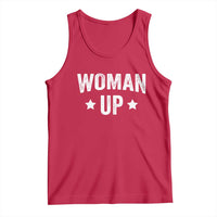 Woman Up Tank Top Fitness Gym Workout Feminist - Wonder Print Shop