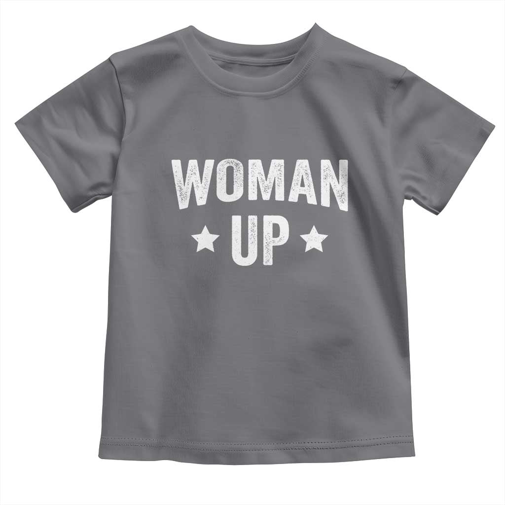 Woman Up Toddler T Shirt Fitness Gym Workout Feminist - Wonder Print Shop