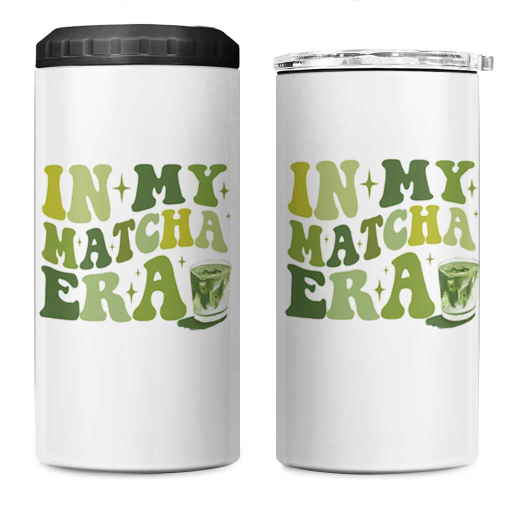 In My Matcha Era 4 in 1 Can Cooler Tumbler Matcha Latte Lover - Wonder Print Shop