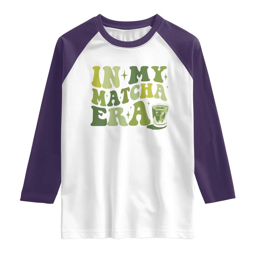 In My Matcha Era Raglan Shirt Matcha Latte Lover - Wonder Print Shop