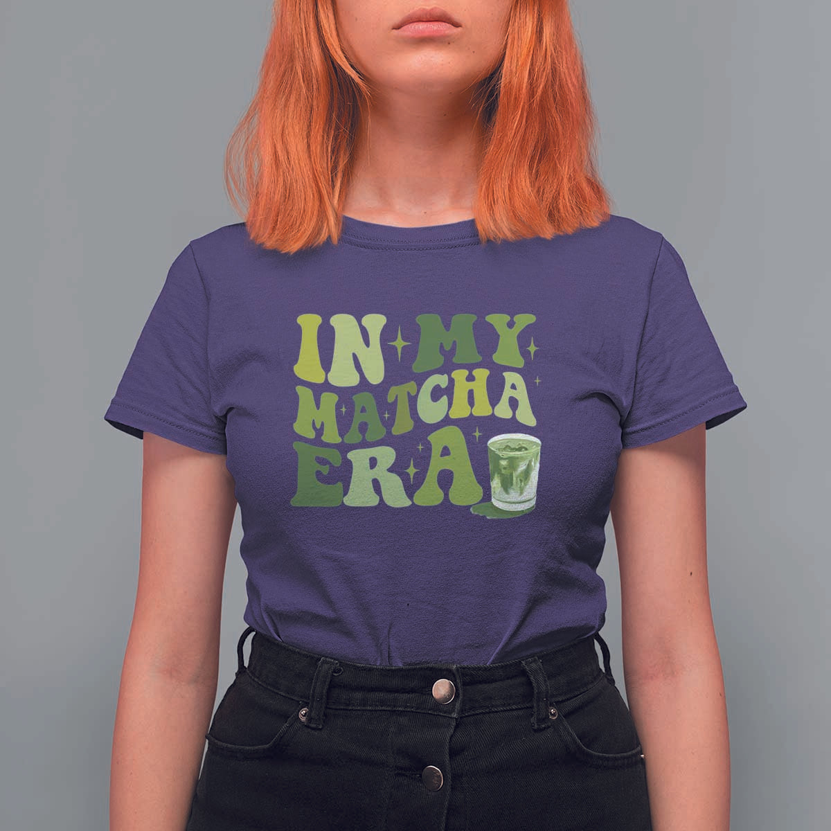 In My Matcha Era T Shirt For Women Matcha Latte Lover - Wonder Print Shop