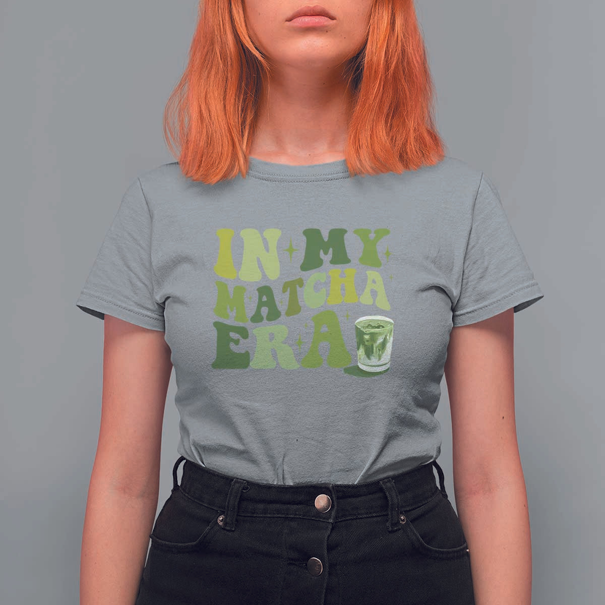In My Matcha Era T Shirt For Women Matcha Latte Lover - Wonder Print Shop