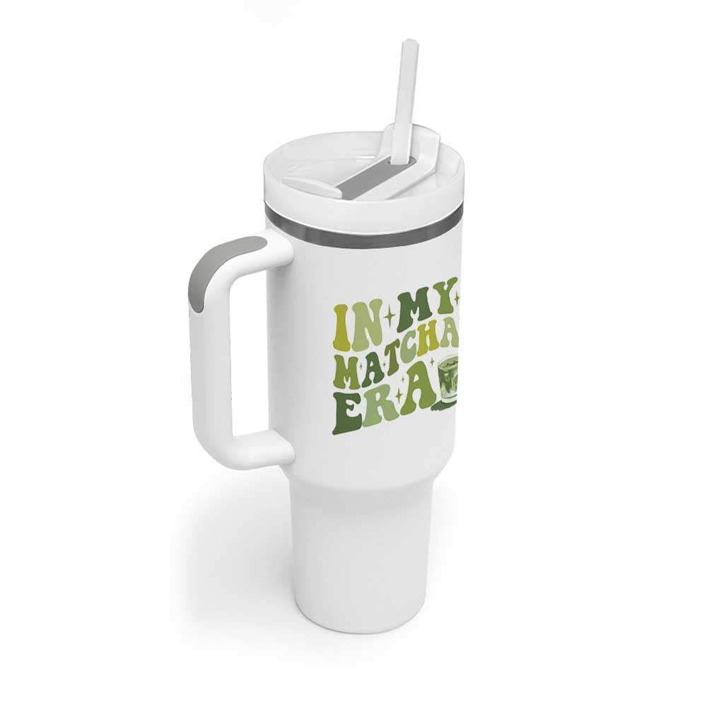 In My Matcha Era Tumbler With Handle Matcha Latte Lover - Wonder Print Shop