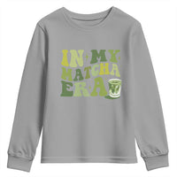 In My Matcha Era Youth Sweatshirt Matcha Latte Lover - Wonder Print Shop