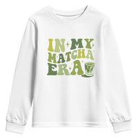 In My Matcha Era Youth Sweatshirt Matcha Latte Lover - Wonder Print Shop