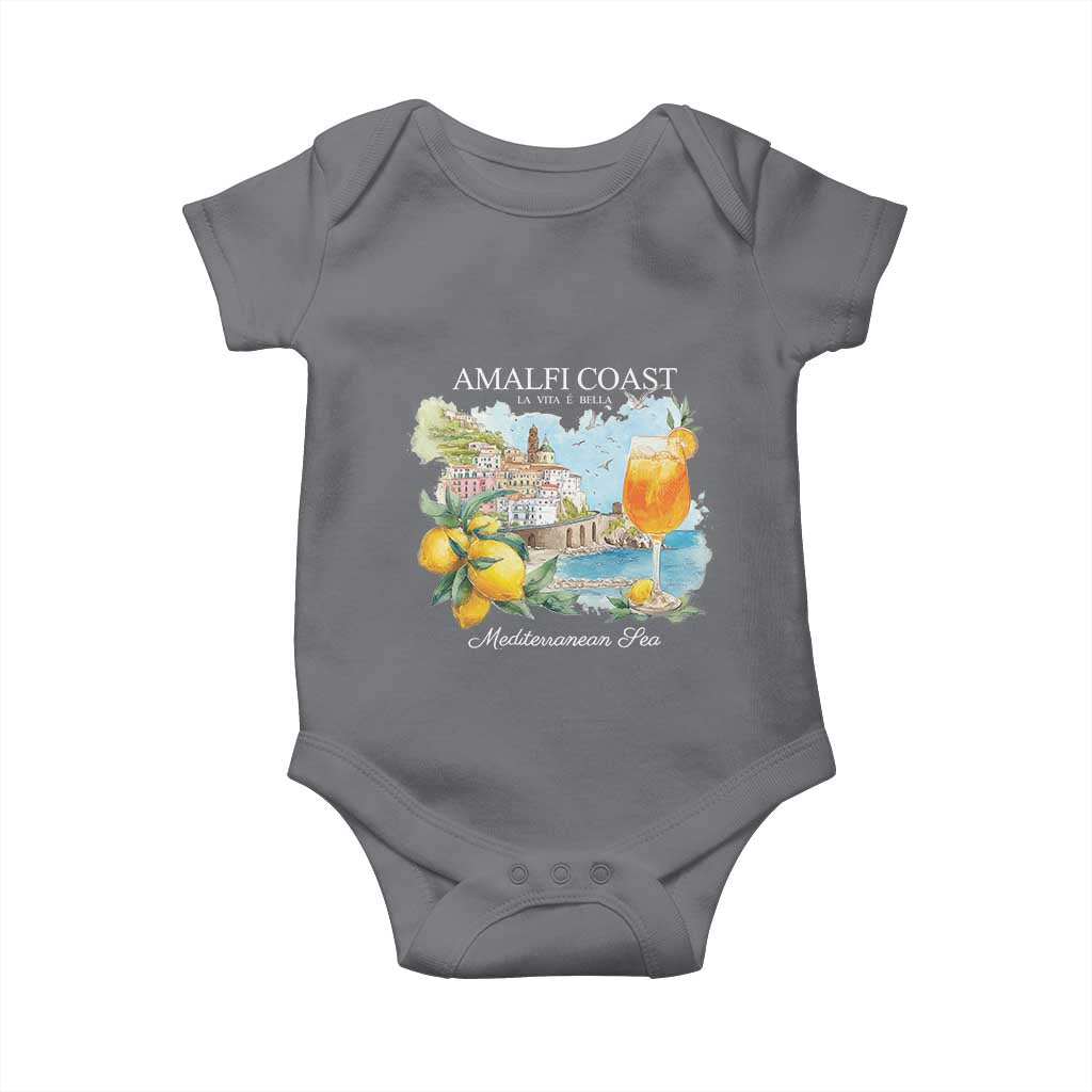 Amalfi Coast Italy Travel Baby Onesie La Vita E Bella Lemon Travel Souvenir - Wonder Print Shop