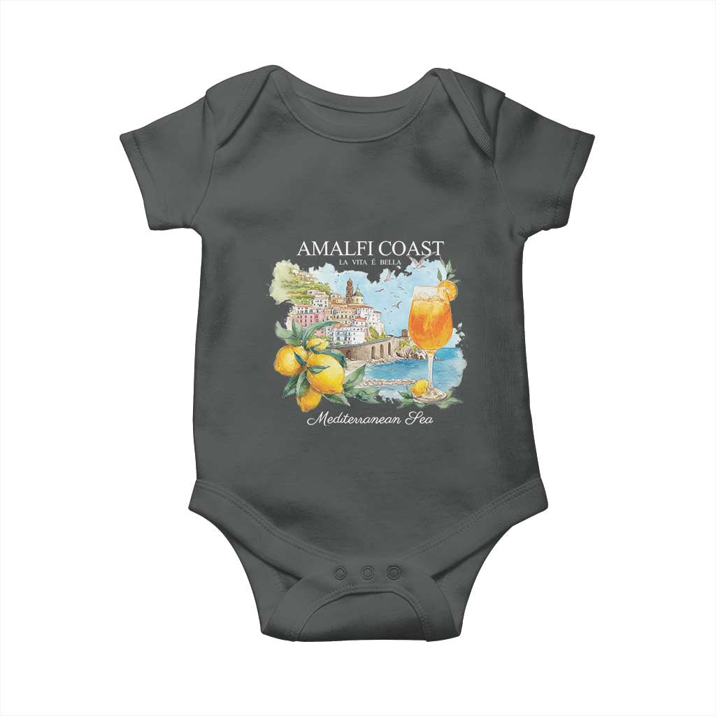 Amalfi Coast Italy Travel Baby Onesie La Vita E Bella Lemon Travel Souvenir - Wonder Print Shop