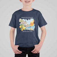 Amalfi Coast Italy Travel T Shirt For Kid La Vita E Bella Lemon Travel Souvenir - Wonder Print Shop