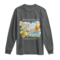 Amalfi Coast Italy Travel Long Sleeve Shirt La Vita E Bella Lemon Travel Souvenir - Wonder Print Shop
