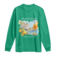 Amalfi Coast Italy Travel Long Sleeve Shirt La Vita E Bella Lemon Travel Souvenir - Wonder Print Shop