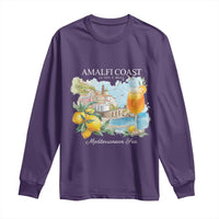 Amalfi Coast Italy Travel Long Sleeve Shirt La Vita E Bella Lemon Travel Souvenir - Wonder Print Shop