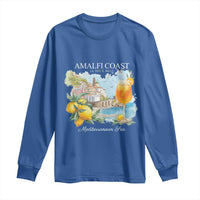 Amalfi Coast Italy Travel Long Sleeve Shirt La Vita E Bella Lemon Travel Souvenir - Wonder Print Shop