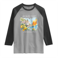 Amalfi Coast Italy Travel Raglan Shirt La Vita E Bella Lemon Travel Souvenir - Wonder Print Shop
