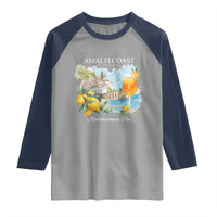 Amalfi Coast Italy Travel Raglan Shirt La Vita E Bella Lemon Travel Souvenir - Wonder Print Shop