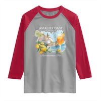 Amalfi Coast Italy Travel Raglan Shirt La Vita E Bella Lemon Travel Souvenir - Wonder Print Shop