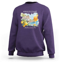 Amalfi Coast Italy Travel Sweatshirt La Vita E Bella Lemon Travel Souvenir - Wonder Print Shop