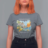 Amalfi Coast Italy Travel T Shirt For Women La Vita E Bella Lemon Travel Souvenir - Wonder Print Shop