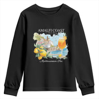Amalfi Coast Italy Travel Youth Sweatshirt La Vita E Bella Lemon Travel Souvenir - Wonder Print Shop