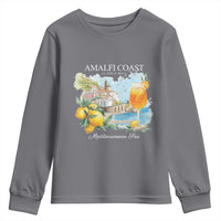 Amalfi Coast Italy Travel Youth Sweatshirt La Vita E Bella Lemon Travel Souvenir - Wonder Print Shop