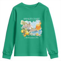 Amalfi Coast Italy Travel Youth Sweatshirt La Vita E Bella Lemon Travel Souvenir - Wonder Print Shop