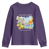 Amalfi Coast Italy Travel Youth Sweatshirt La Vita E Bella Lemon Travel Souvenir - Wonder Print Shop