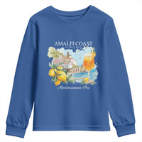Amalfi Coast Italy Travel Youth Sweatshirt La Vita E Bella Lemon Travel Souvenir - Wonder Print Shop