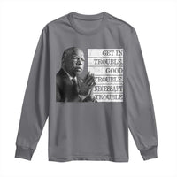 John Lewis Long Sleeve Shirt Get In Good Necessary Trouble Social Justice - Wonder Print Shop