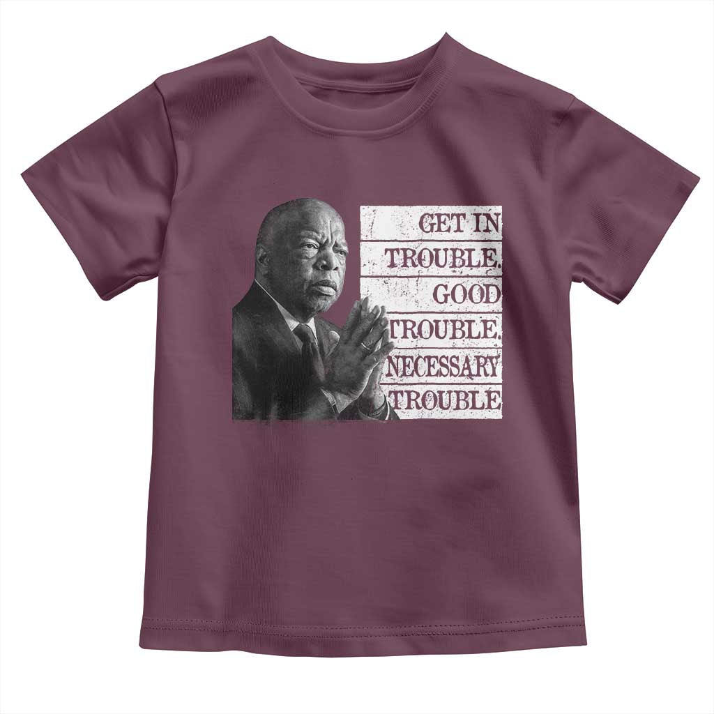 John Lewis Toddler T Shirt Get In Good Necessary Trouble Social Justice - Wonder Print Shop