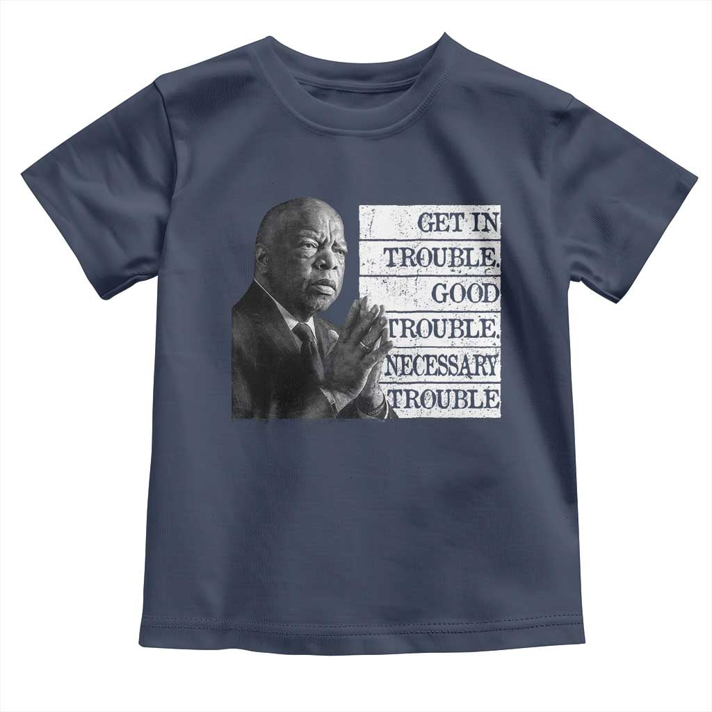 John Lewis Toddler T Shirt Get In Good Necessary Trouble Social Justice - Wonder Print Shop