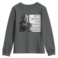John Lewis Youth Sweatshirt Get In Good Necessary Trouble Social Justice - Wonder Print Shop