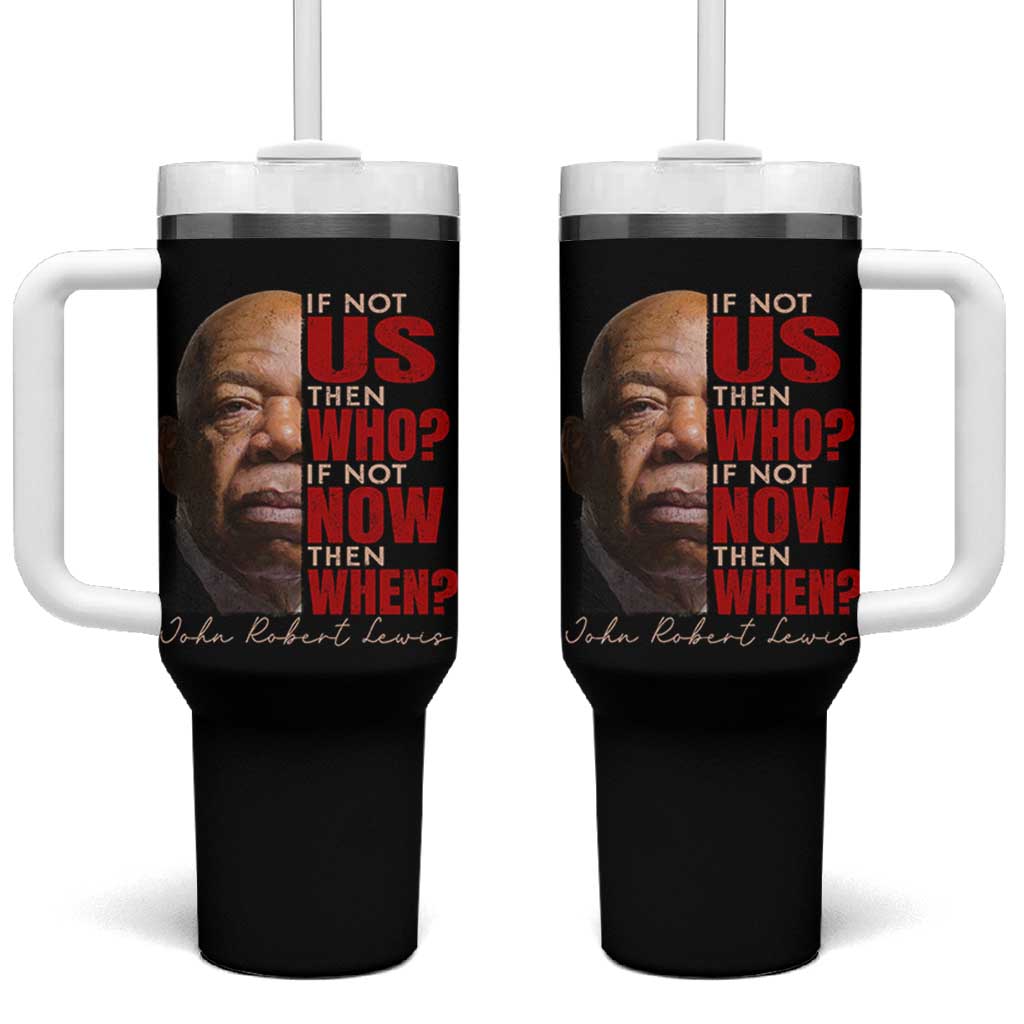 John Lewis Tumbler With Handle If Not Us Then Who If Not Now Then When - Wonder Print Shop
