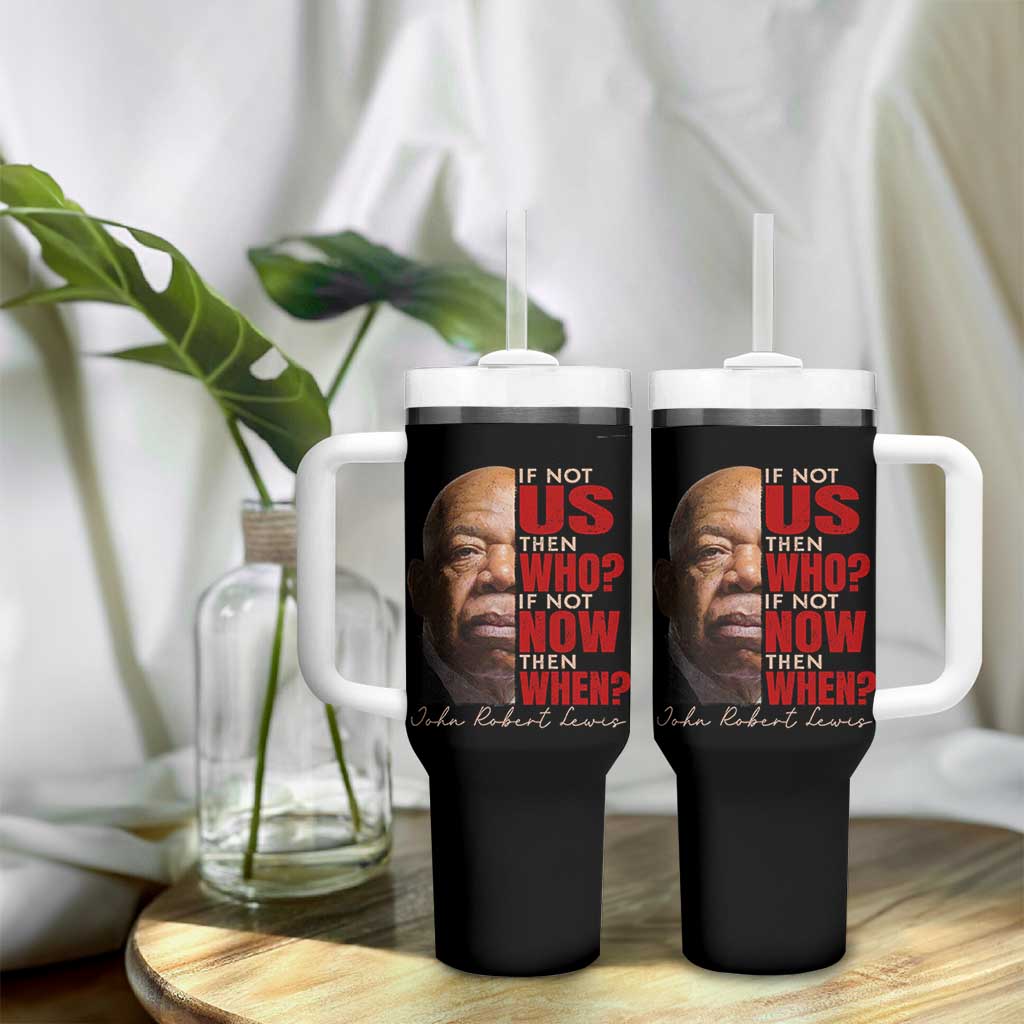 John Lewis Tumbler With Handle If Not Us Then Who If Not Now Then When - Wonder Print Shop