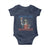 Funny Bitches Love Independence 4th Of July Baby Onesie Retro Statue Of Liberty - Wonder Print Shop