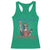 Funny Bitches Love Independence 4th Of July Racerback Tank Top Retro Statue Of Liberty - Wonder Print Shop