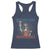 Funny Bitches Love Independence 4th Of July Racerback Tank Top Retro Statue Of Liberty - Wonder Print Shop