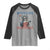 Funny Bitches Love Independence 4th Of July Raglan Shirt Retro Statue Of Liberty - Wonder Print Shop