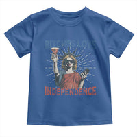 Funny Bitches Love Independence 4th Of July Toddler T Shirt Retro Statue Of Liberty - Wonder Print Shop