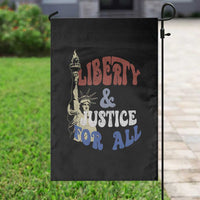 Funny 4th of July Liberty And Justice For All Garden Flag Statue Of Liberty - Wonder Print Shop