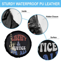 Funny 4th of July Liberty And Justice For All Spare Tire Cover Statue Of Liberty - Wonder Print Shop