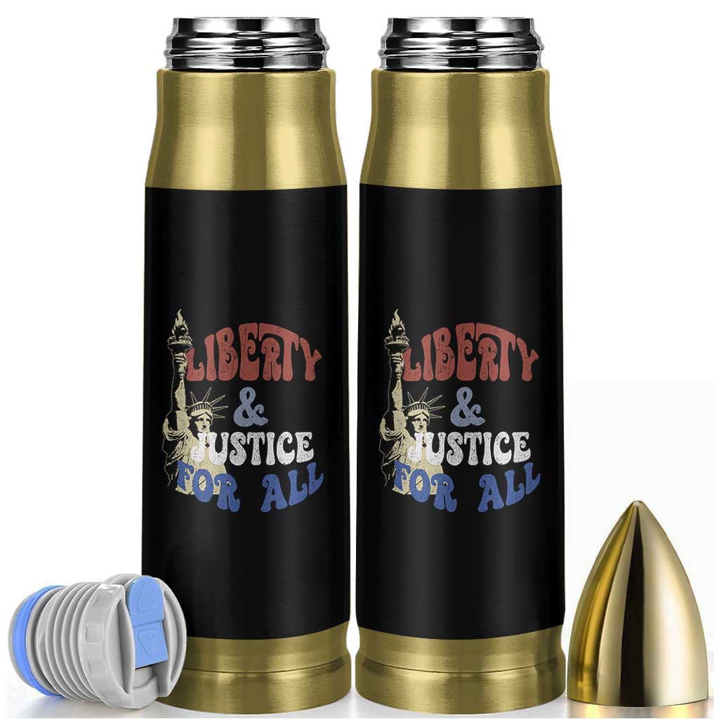 Funny 4th of July Liberty And Justice For All Bullet Tumbler Statue Of Liberty - Wonder Print Shop