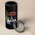 Funny 4th of July Liberty And Justice For All 4 in 1 Can Cooler Tumbler Statue Of Liberty - Wonder Print Shop