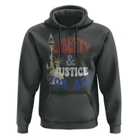 Funny 4th of July Liberty And Justice For All Hoodie Statue Of Liberty - Wonder Print Shop