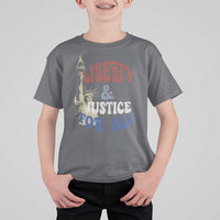 Funny 4th of July Liberty And Justice For All T Shirt For Kid Statue Of Liberty - Wonder Print Shop