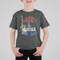 Funny 4th of July Liberty And Justice For All T Shirt For Kid Statue Of Liberty - Wonder Print Shop