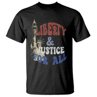 Funny 4th of July Liberty And Justice For All T Shirt Statue Of Liberty - Wonder Print Shop