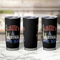 Funny 4th of July Liberty And Justice For All Tumbler Cup Statue Of Liberty - Wonder Print Shop