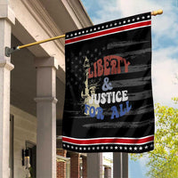 Funny 4th of July Liberty And Justice For All Garden Flag Statue Of Liberty