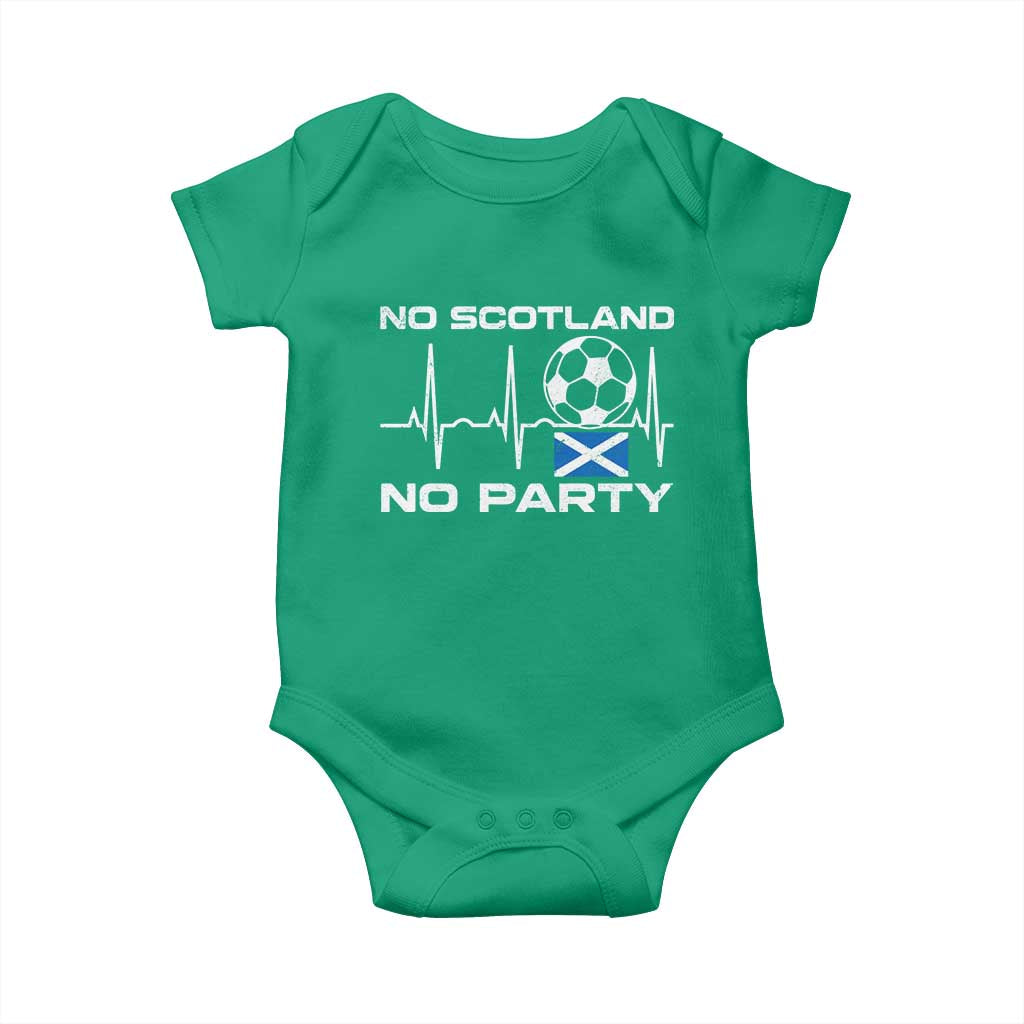 No Scotland No Party Baby Onesie Scotland Football Proud Scottish Fan